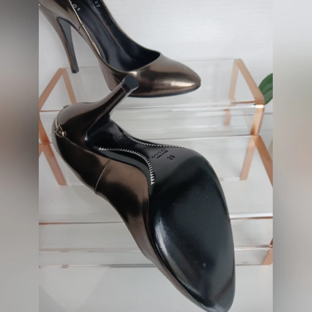 Gucci - Leather High-Heel Pumps